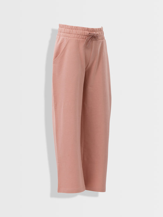 Wide Leg Joggers Peach