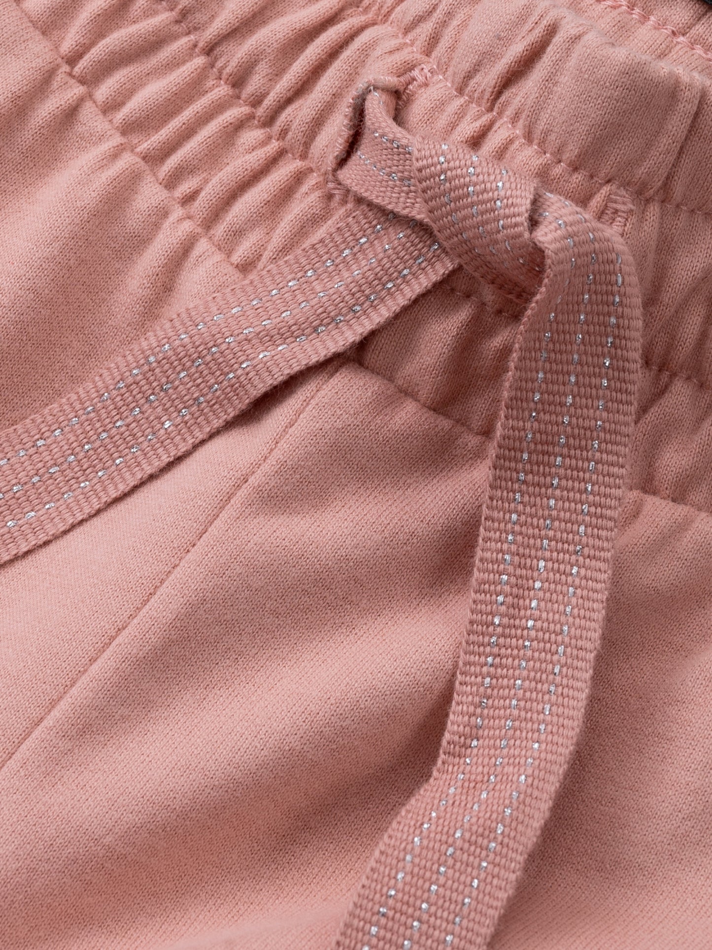 Wide Leg Joggers Peach