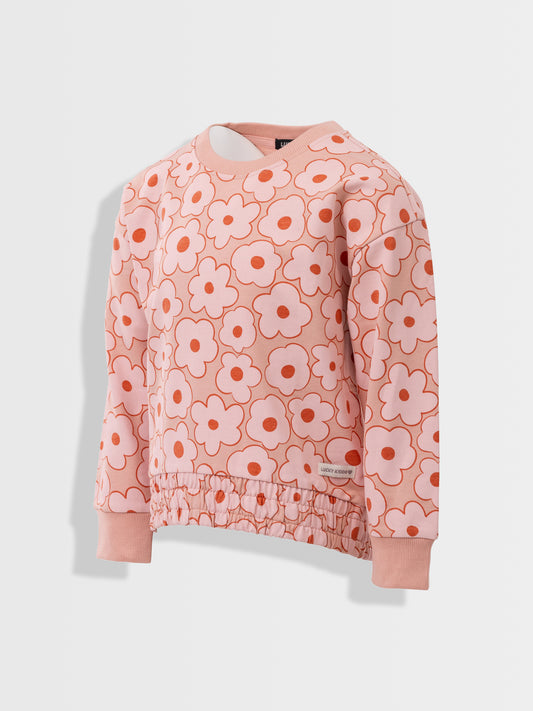 Cropped Pullover Flowers