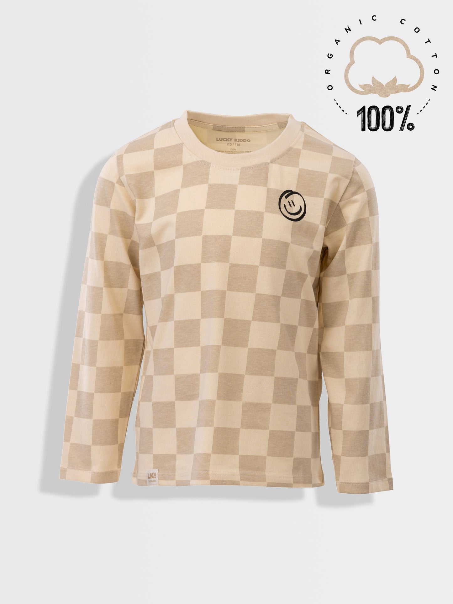 Organic T-shirt Nature Checks