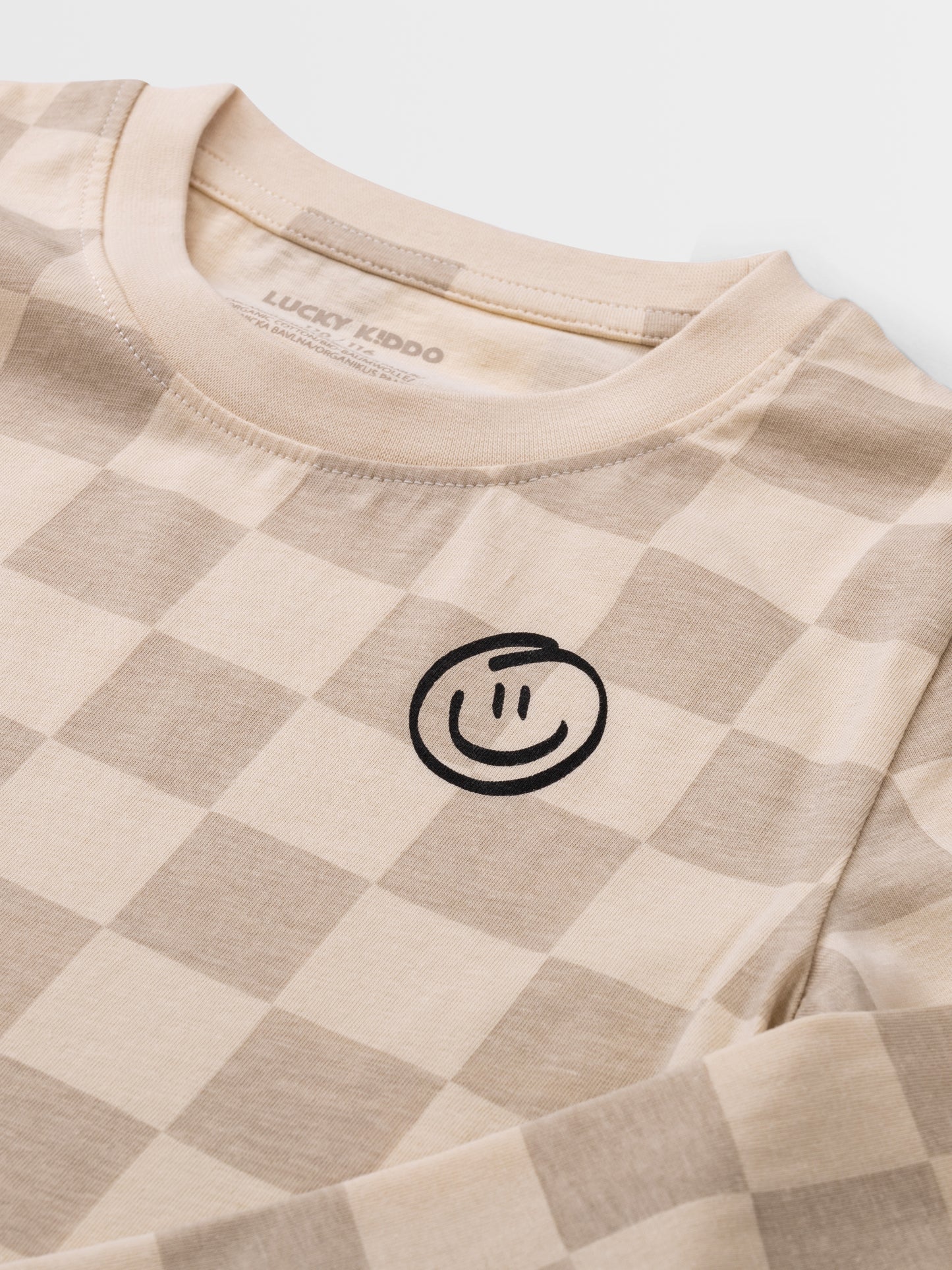 Organic T-shirt Nature Checks