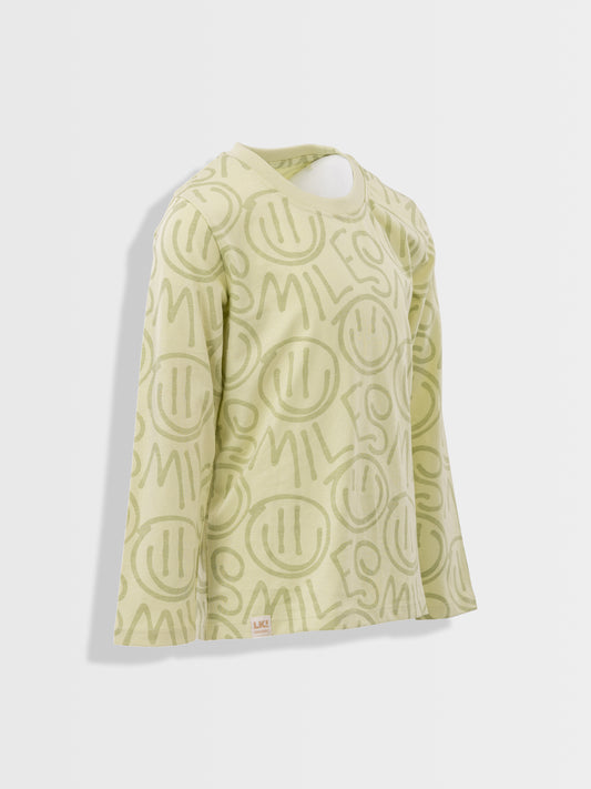 Organic T-shirt Aloe Wash Smiles