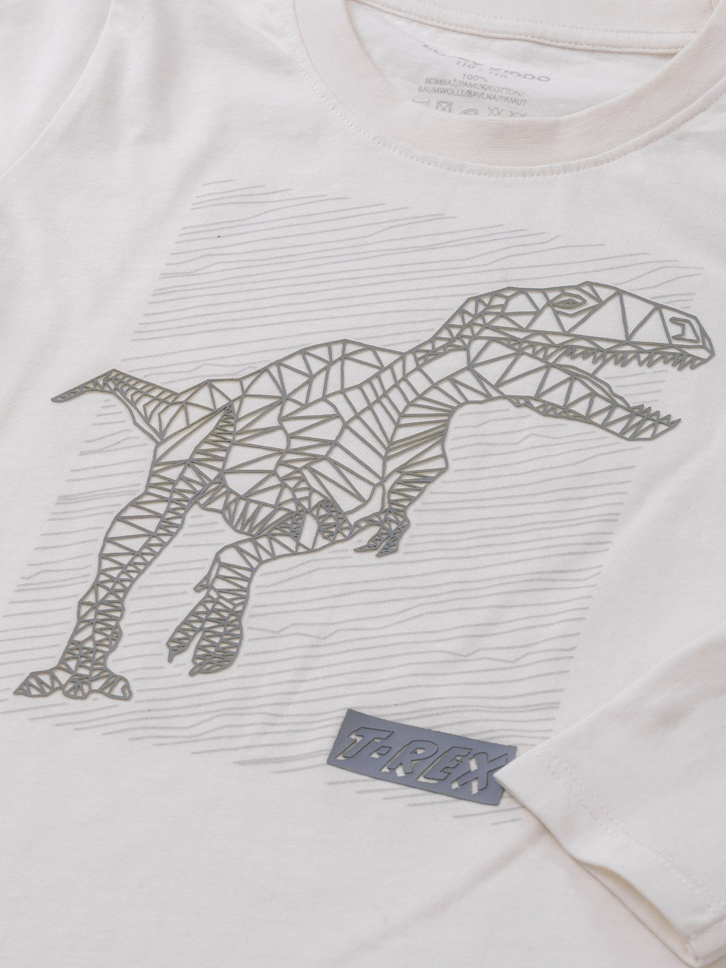T-shirt Star White Dino
