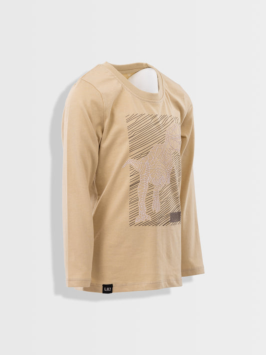 T-shirt Brown Rice Dino