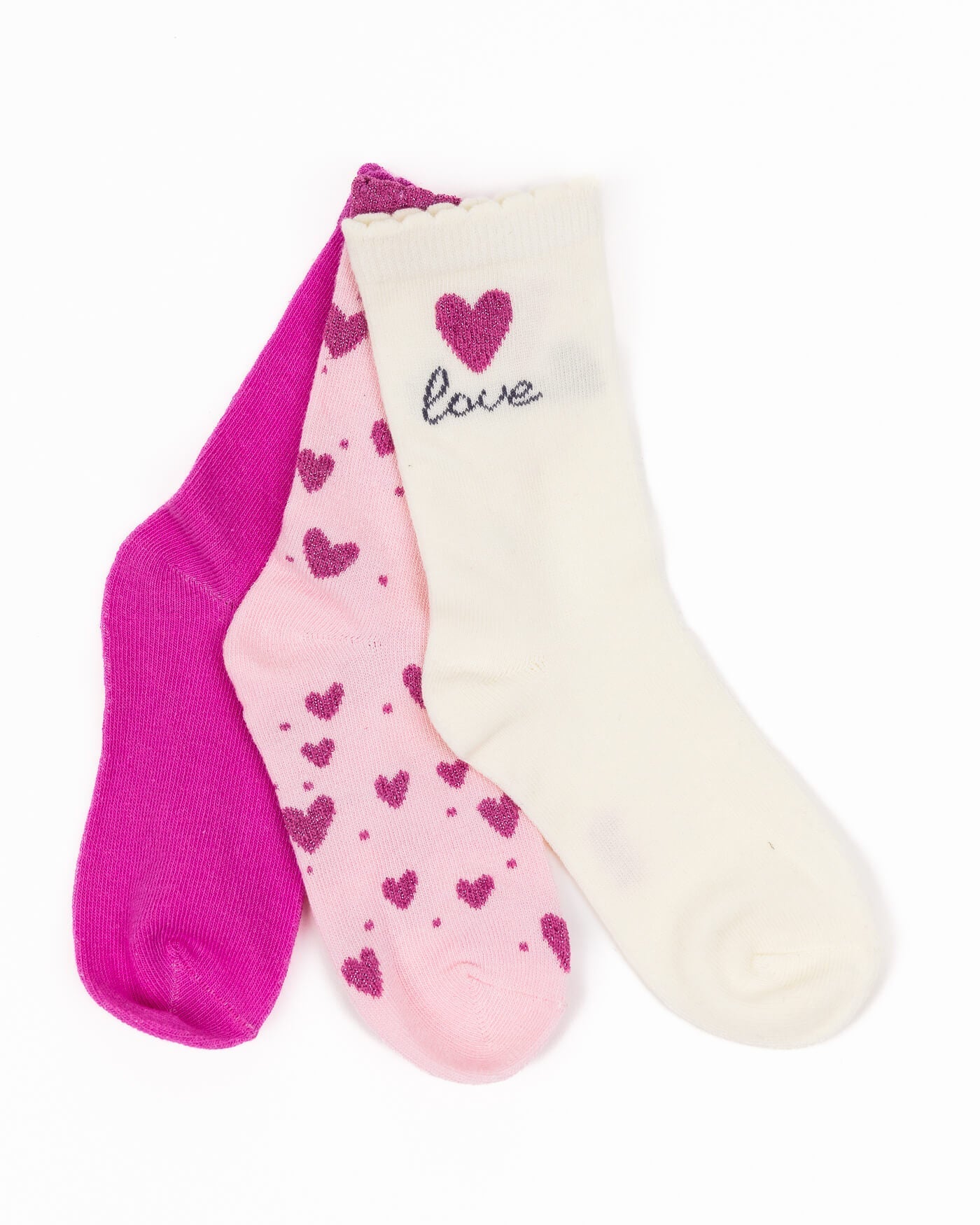 Girls' socks LOVE 3 pieces