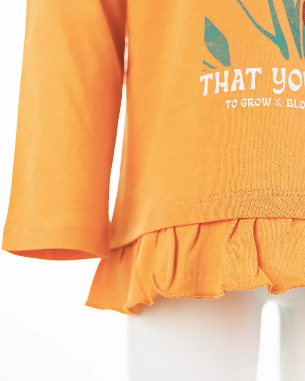 Girls Shirt Bloom Orange