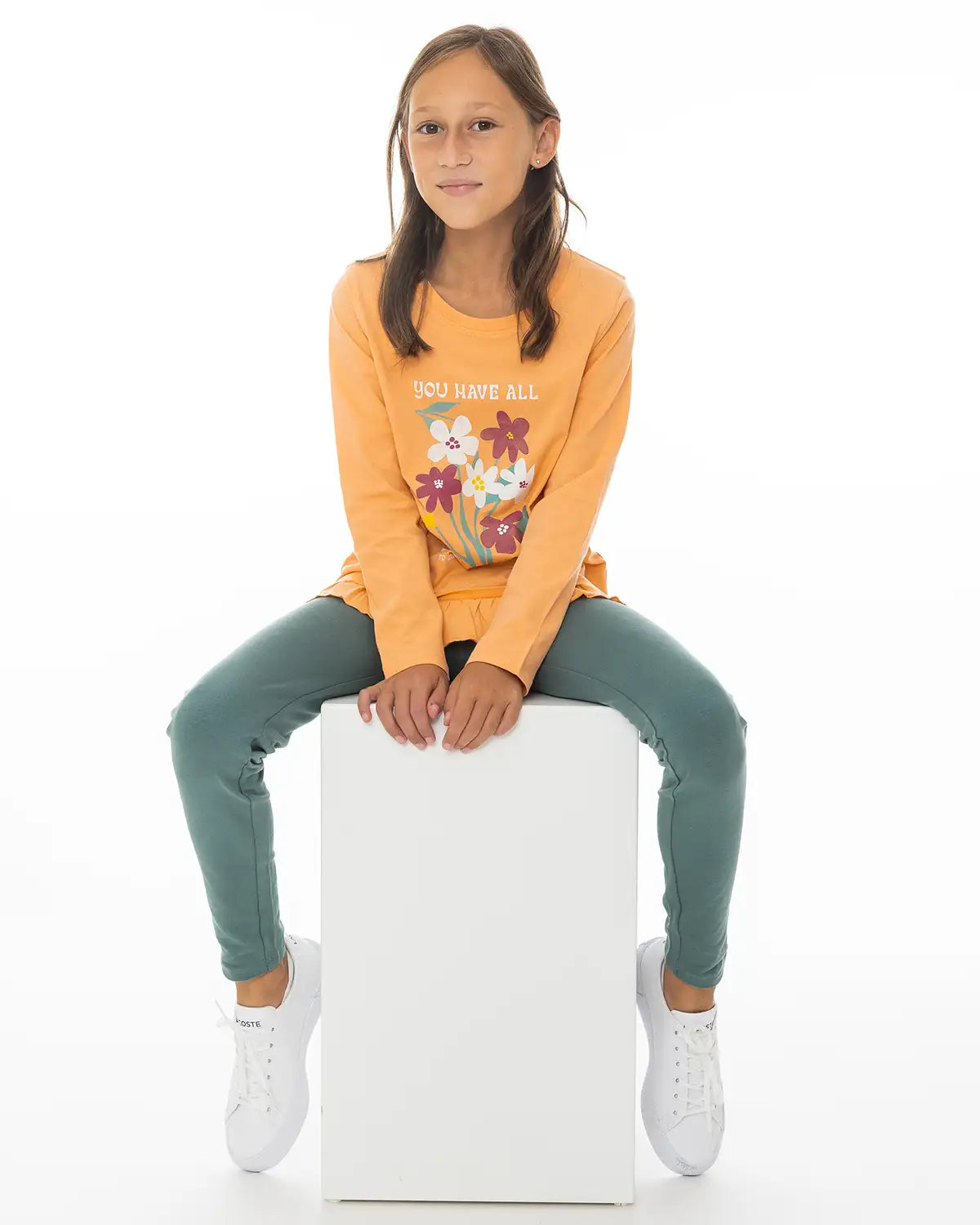 Girls Shirt Bloom Orange