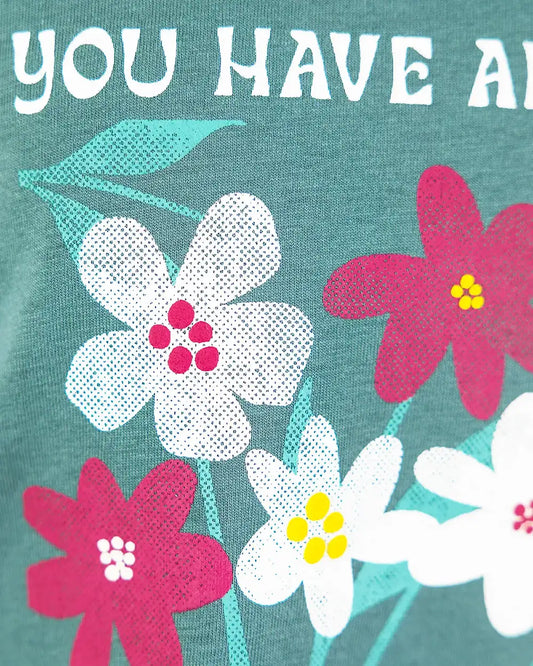 Girls Shirt Bloom Green