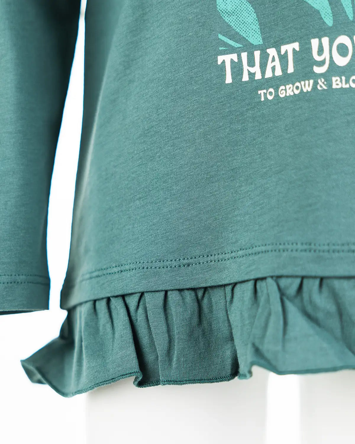 Girls Shirt Bloom Green