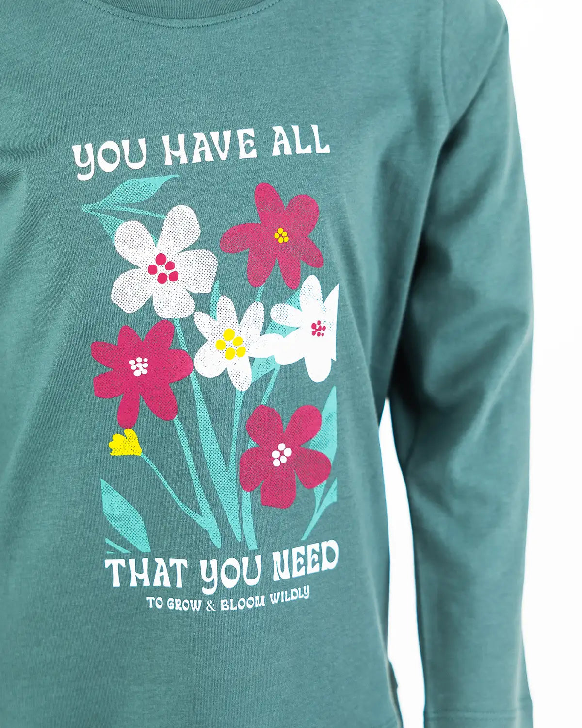 Girls Shirt Bloom Green