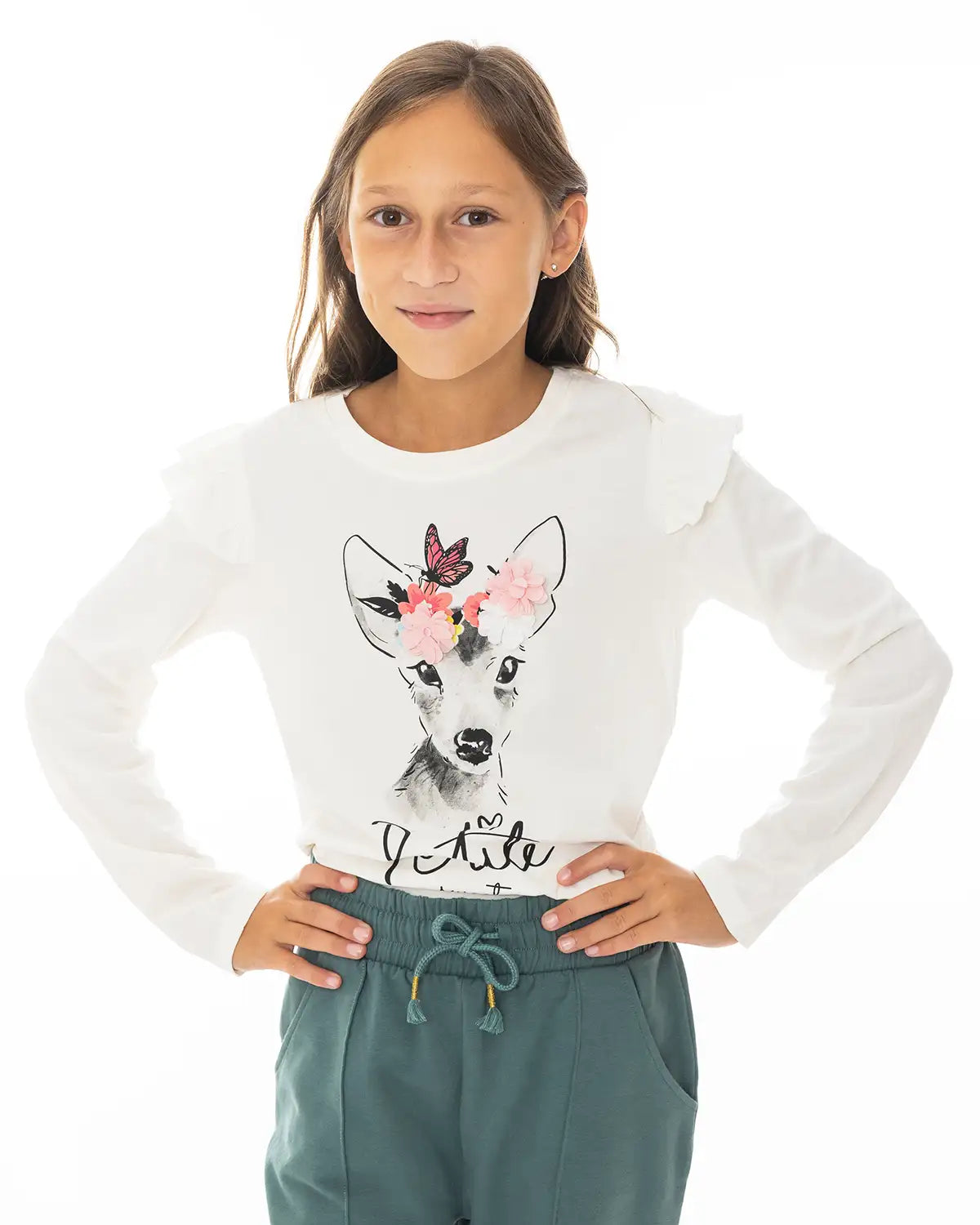 Girls Shirt Cute Dear