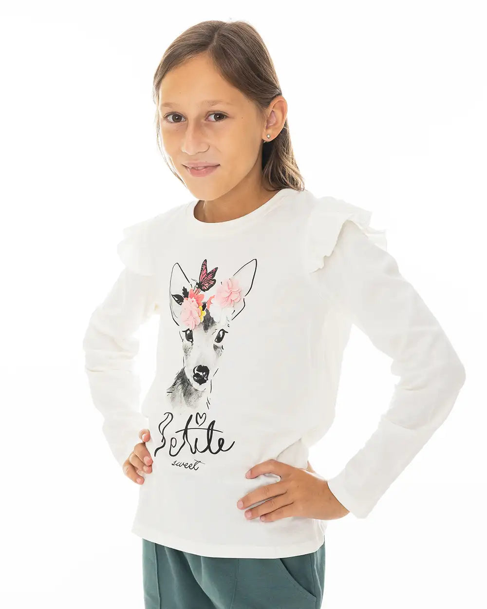 Girls Shirt Cute Dear