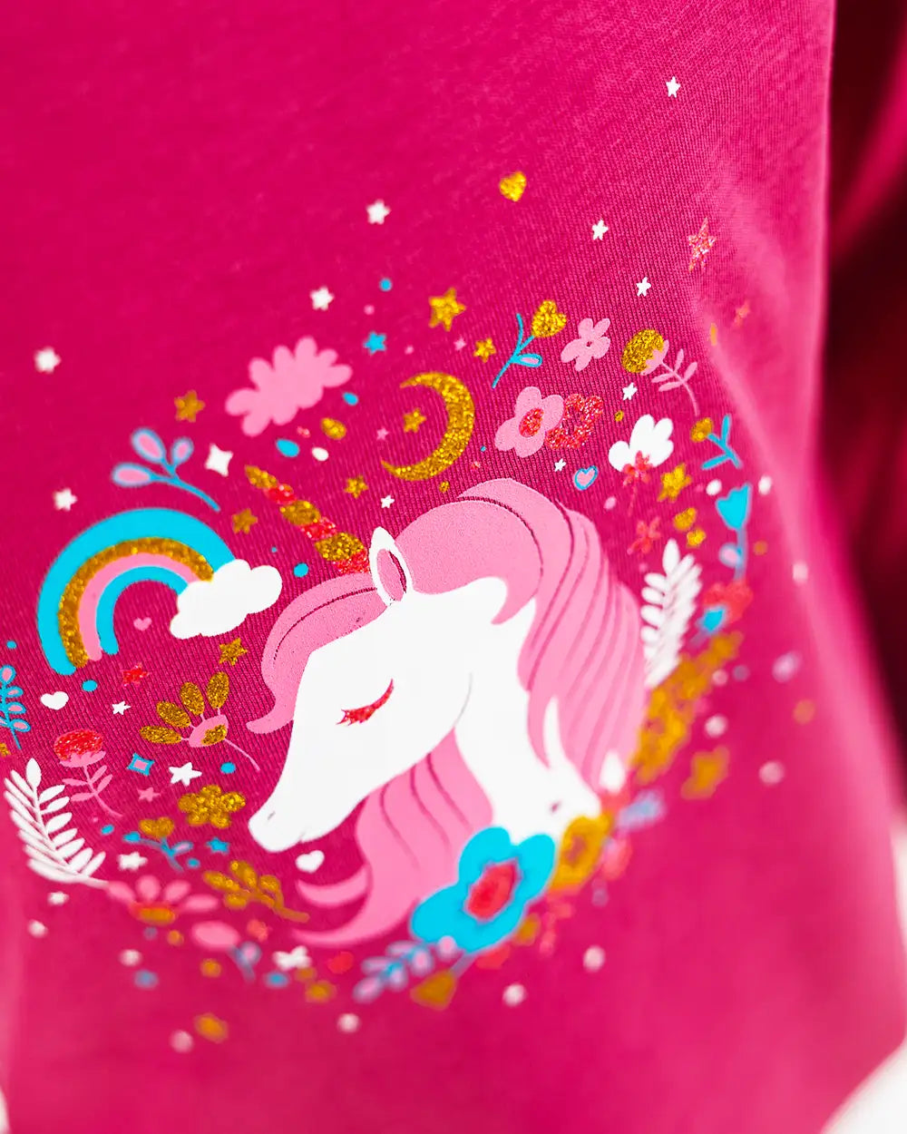 Girls Shirt Enchated Unicorn Pink