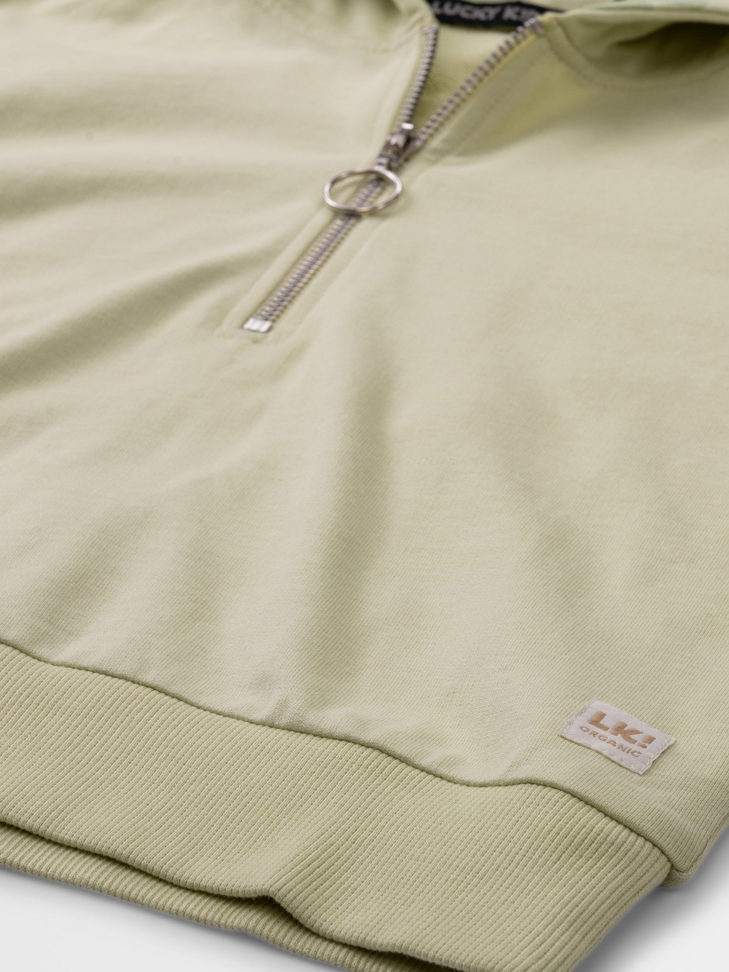 Organic Half-zip Hoodie Aloe Wash