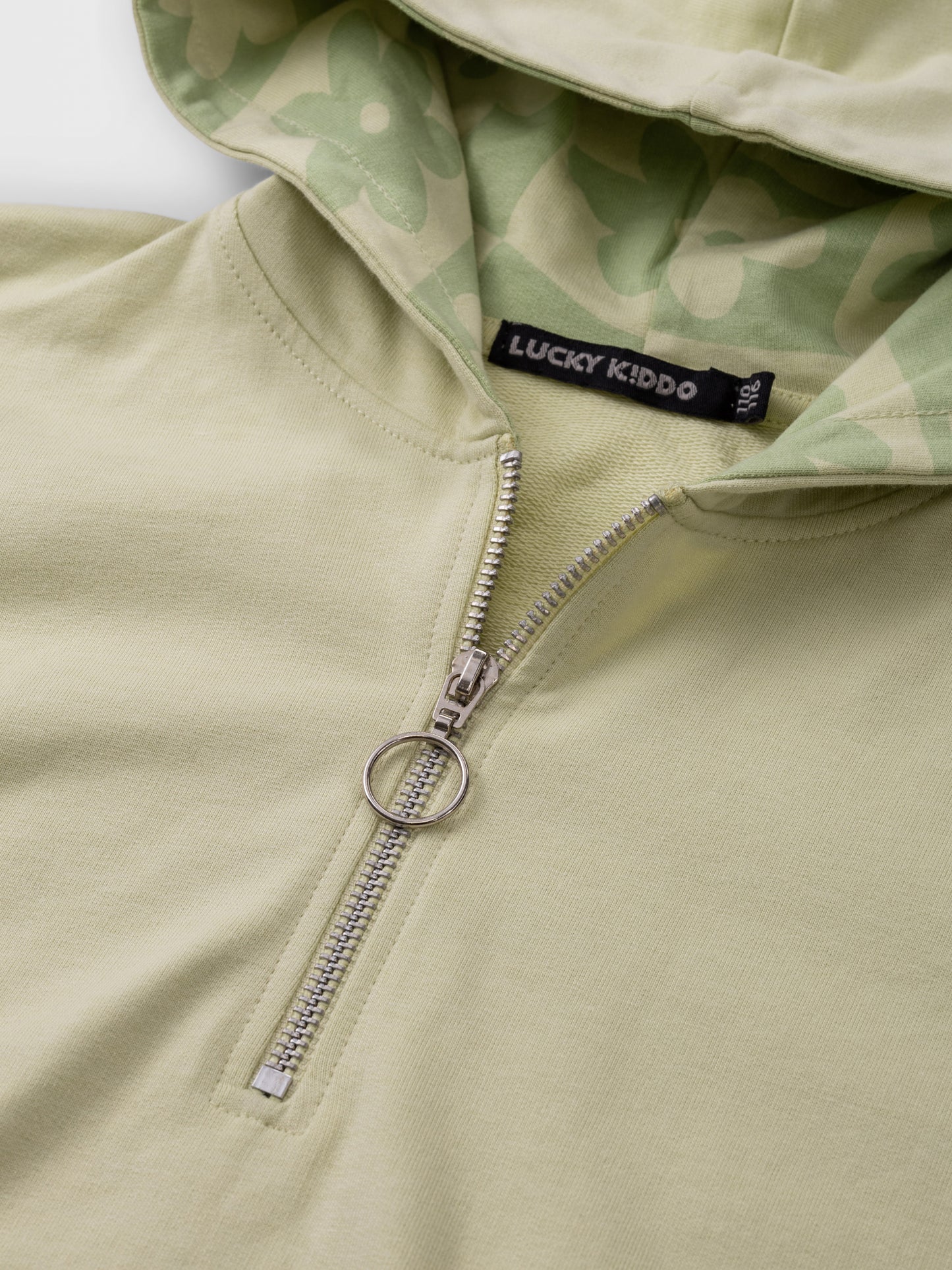Organic Half-zip Hoodie Aloe Wash