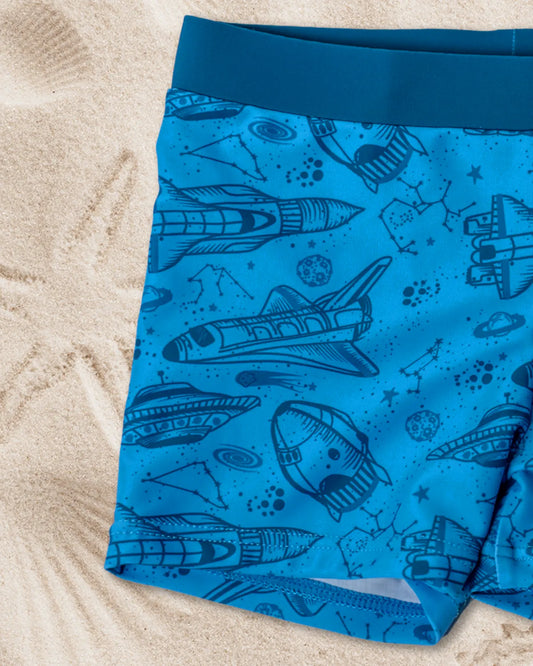 Boys' swim trunks Spaceship