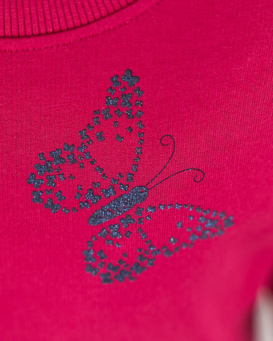 Girls' Sweater Butterfly