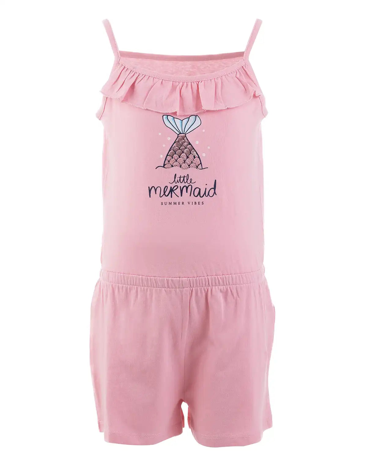 Girls Short Jumpsuit Rose