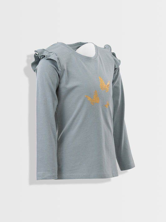 T-shirt Grey Mist Butterflies