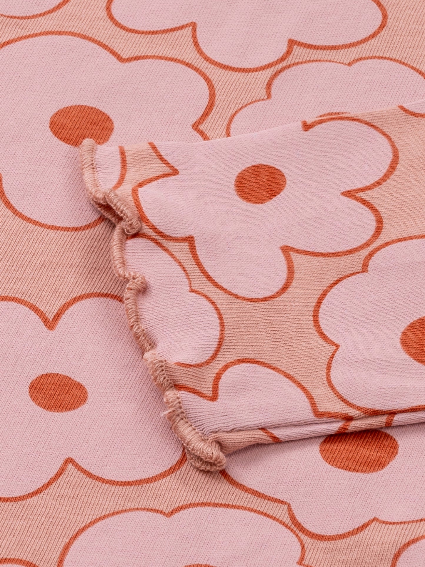T-shirt Peach Beige Flowers