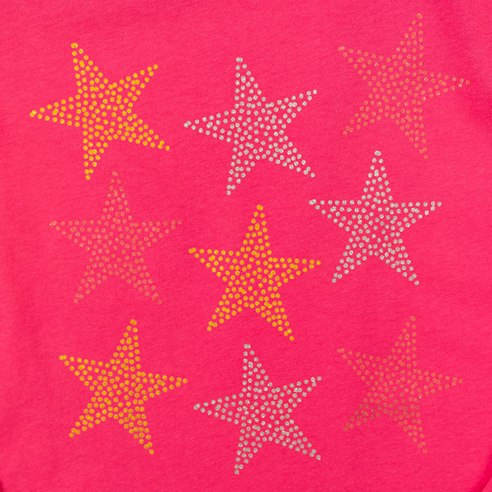 Girls Tunic Pink Stars