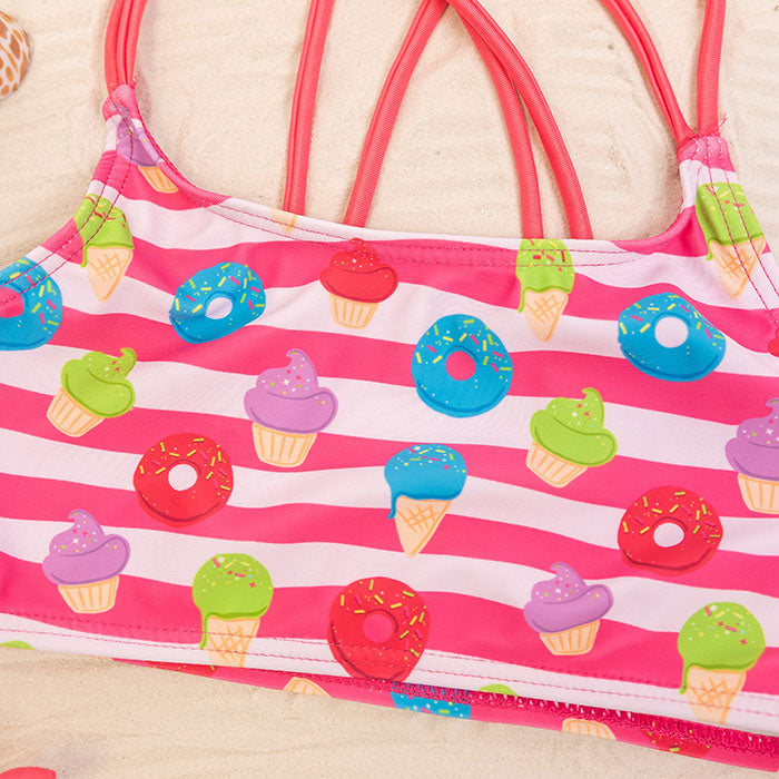 Girls Swimsuit Set Donuts