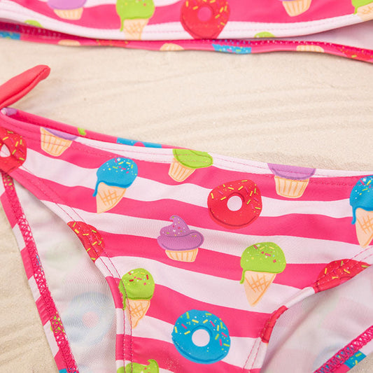 Girls Swimsuit Set Donuts