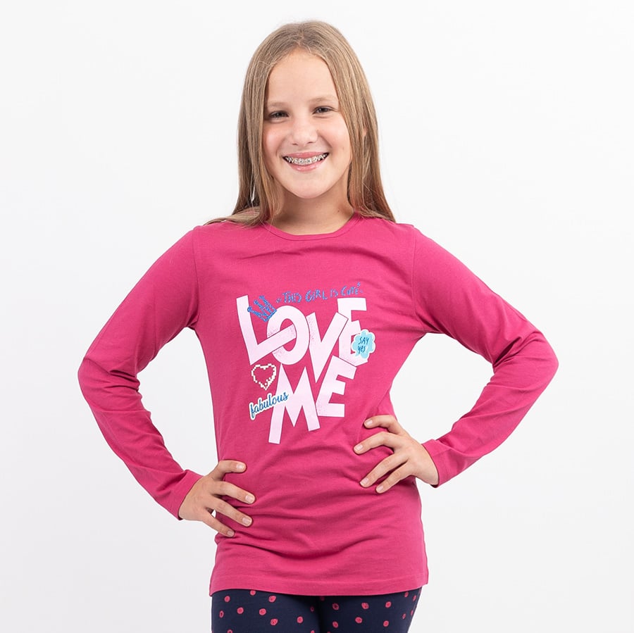 Girls Shirt Love Me