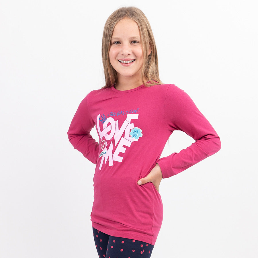 Girls Shirt Love Me