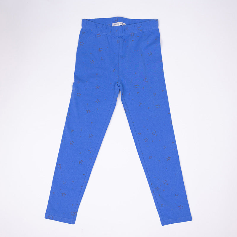 Girls Leggings Sapphire Blue
