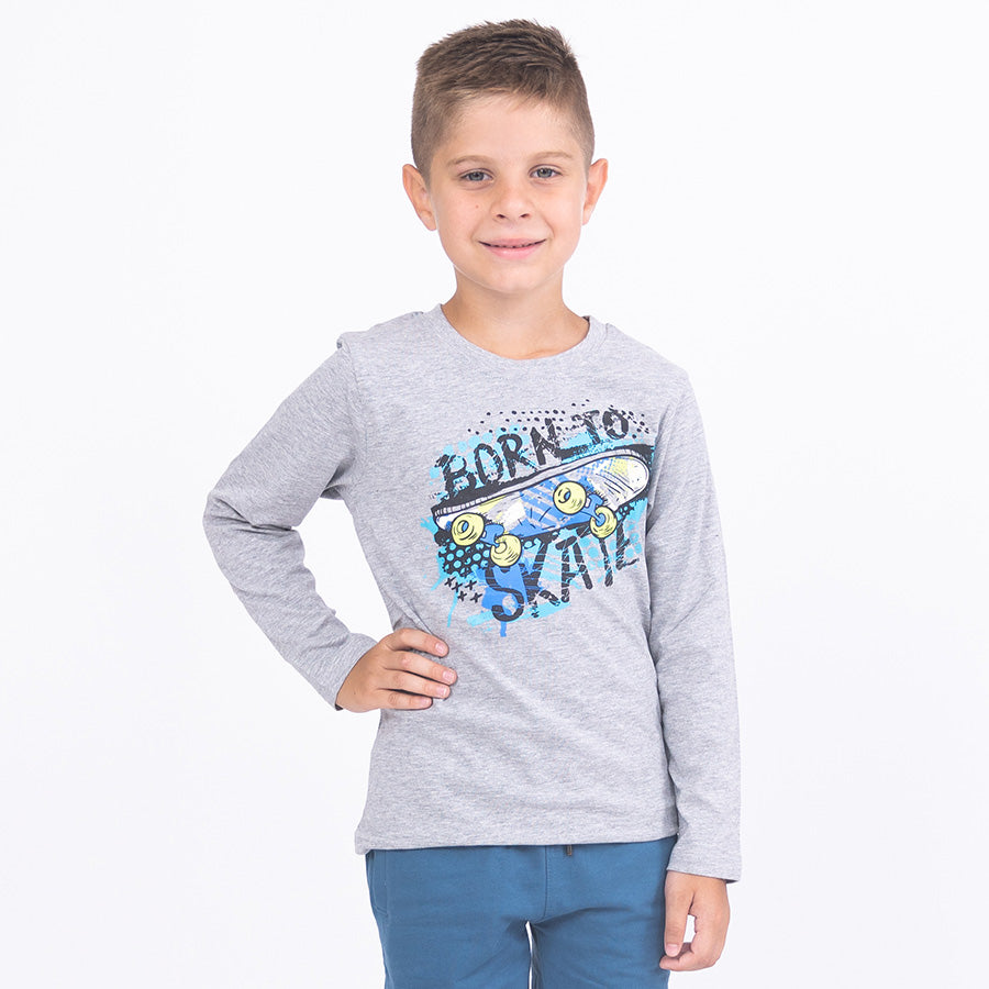 Boys Shirt Born To Skate