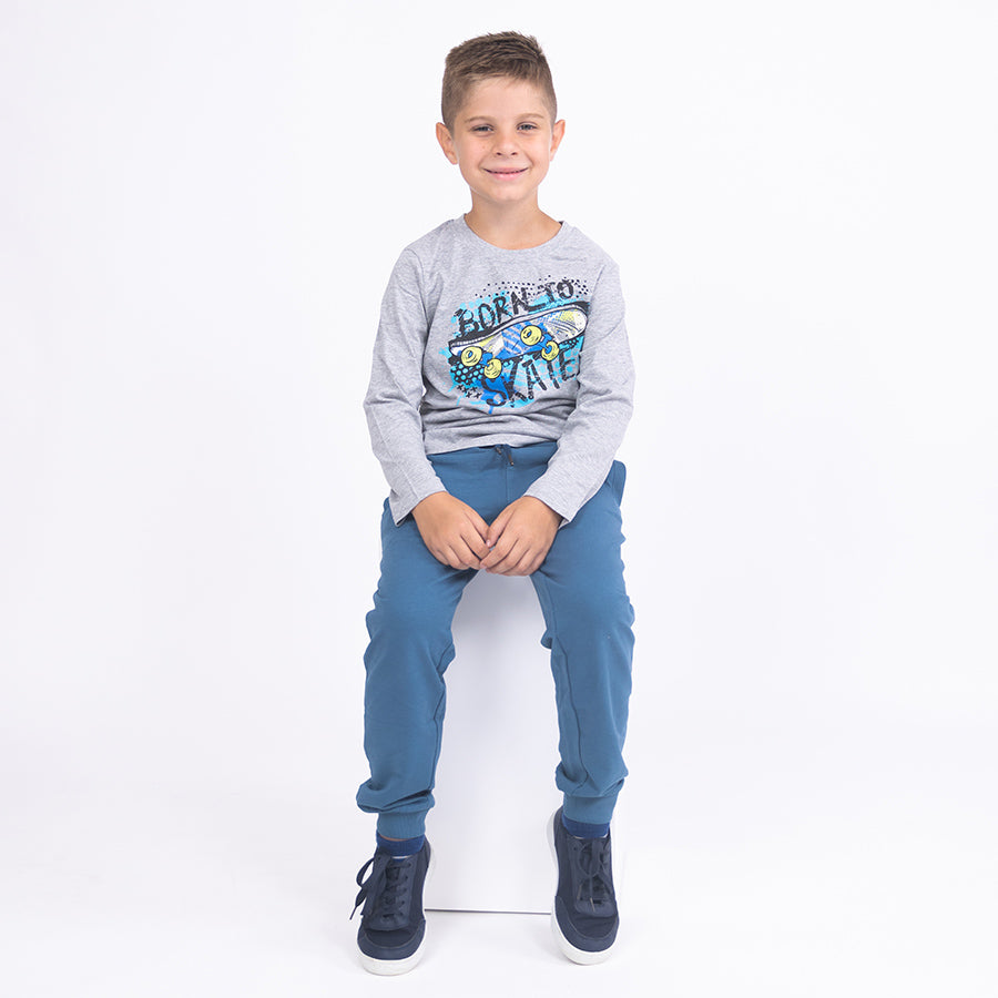 Boys Shirt Born To Skate
