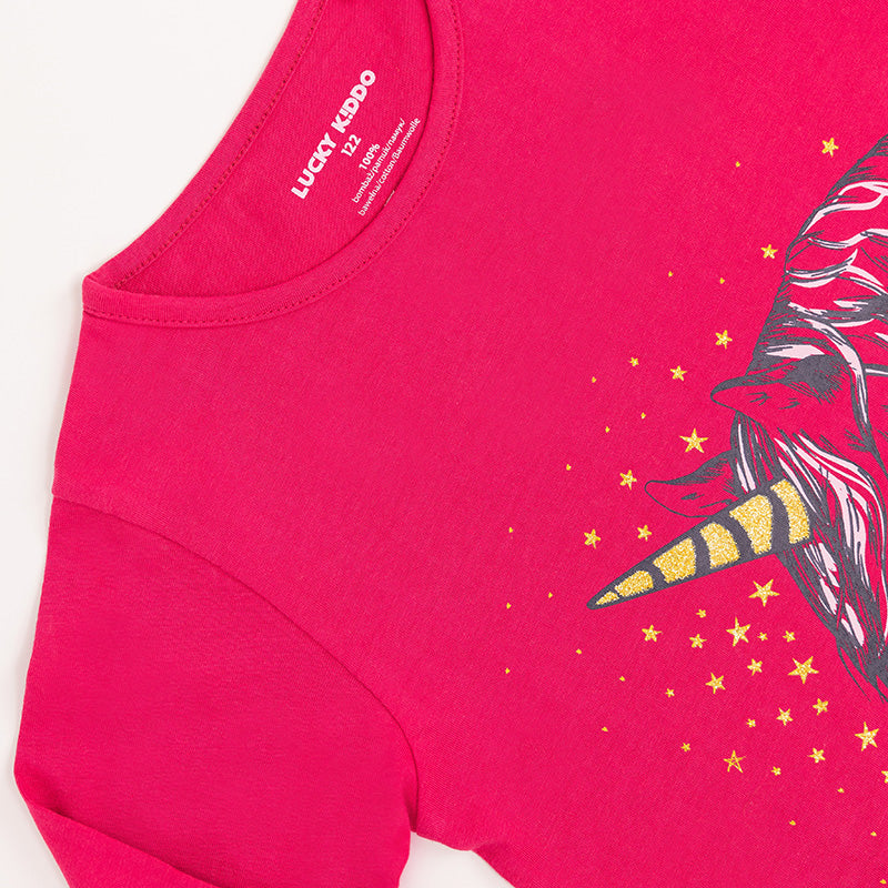 Girls Tunic Pink Unicorn