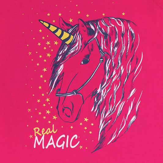 Girls Tunic Pink Unicorn