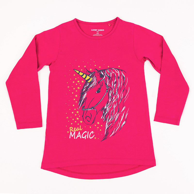 Girls Tunic Pink Unicorn