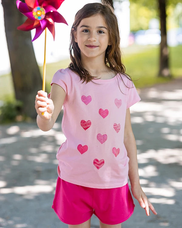 Girls T-shirt Candy Hearts