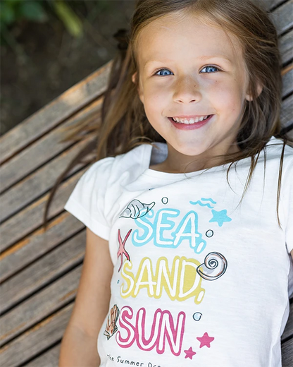 Girls T-shirt Sea Sand Sun