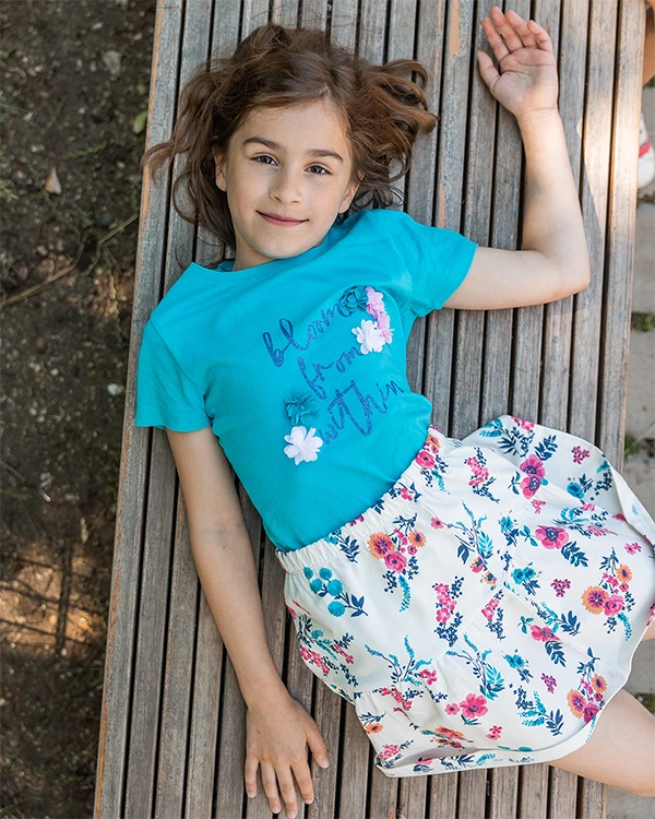 Girls Shirt Flower Bloom