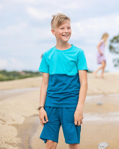 Boys T-shirt Blue Pocket