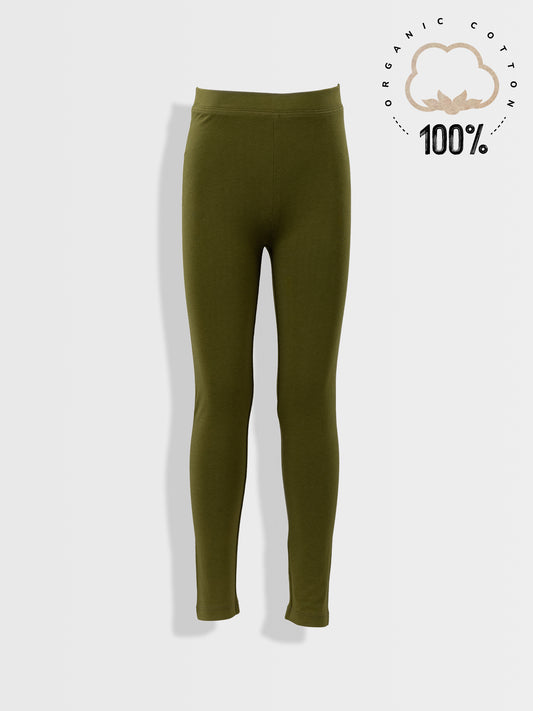 Organic Leggings Dark Green