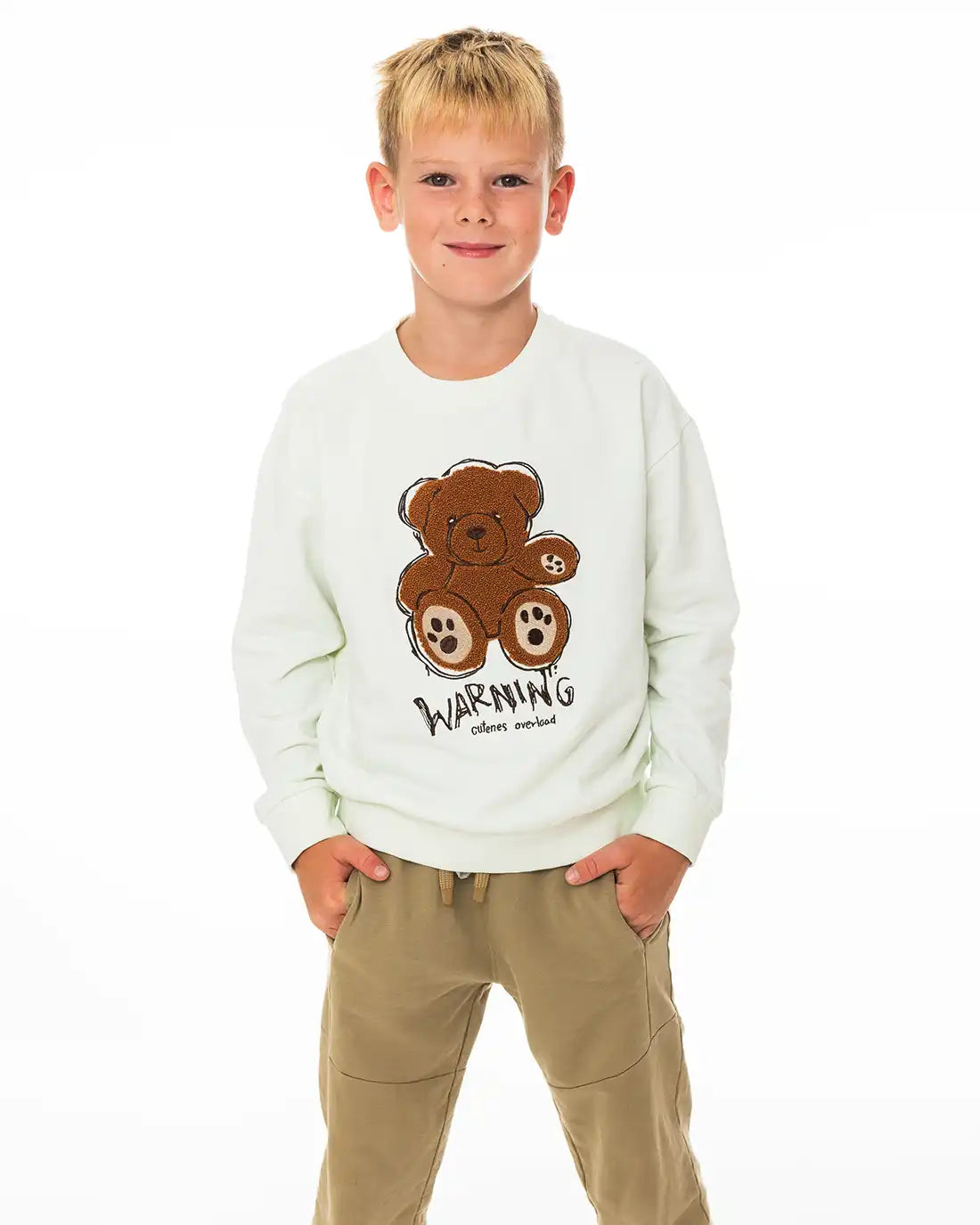 Boys Pullover Bear Warning