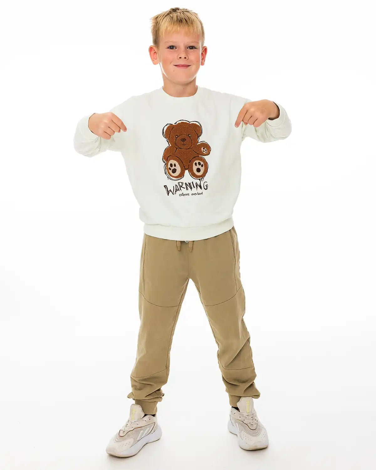 Boys Pullover Bear Warning