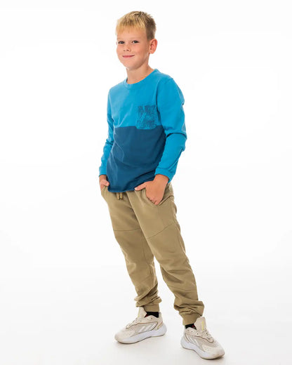 Boys Shirt Pocket Blue