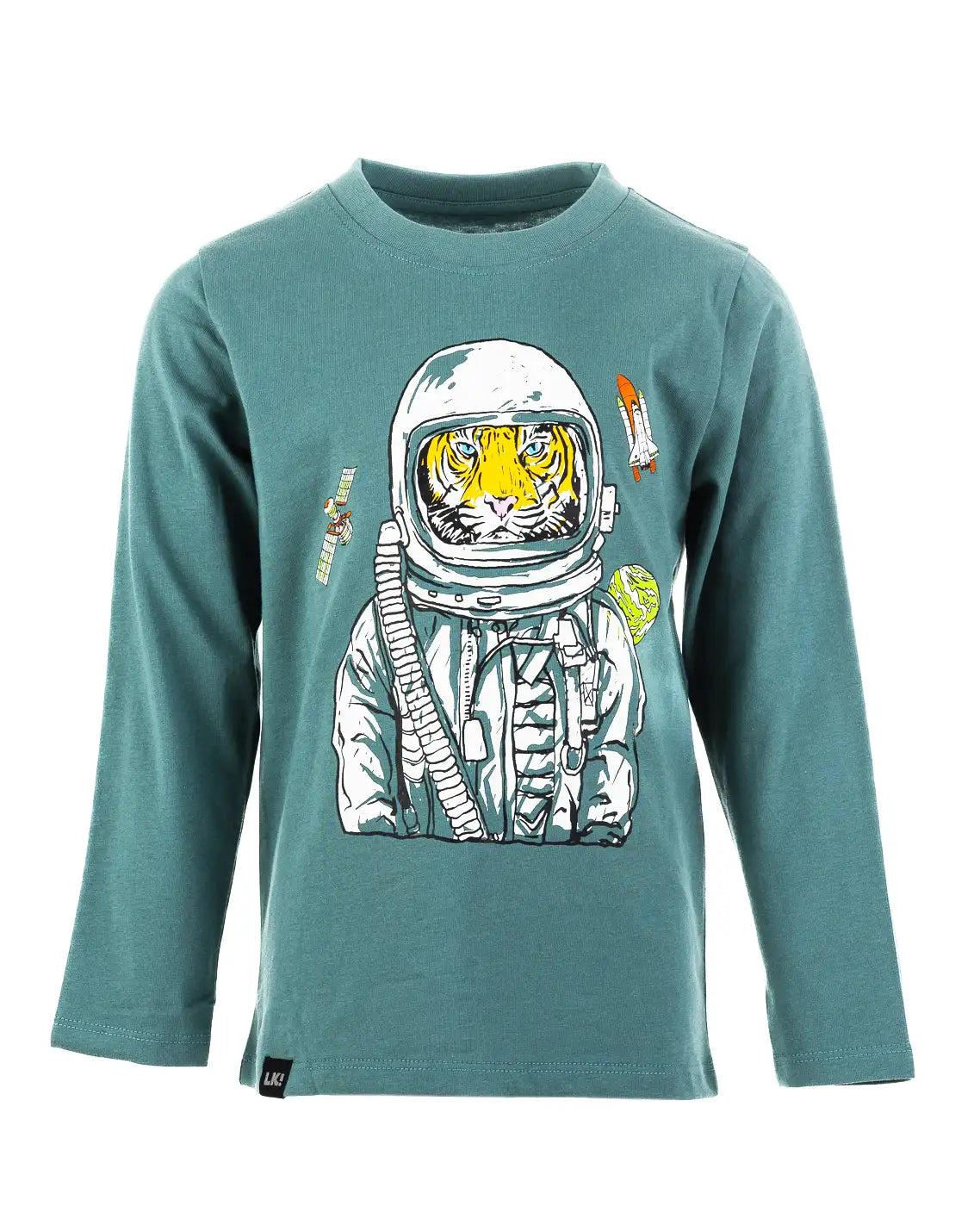 Boys Shirt Space Tiger