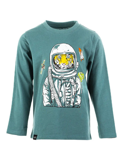 Boys Shirt Space Tiger