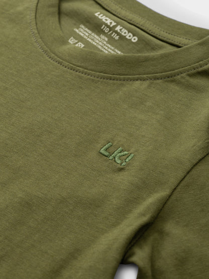 Organic T-shirt Dark Green LK