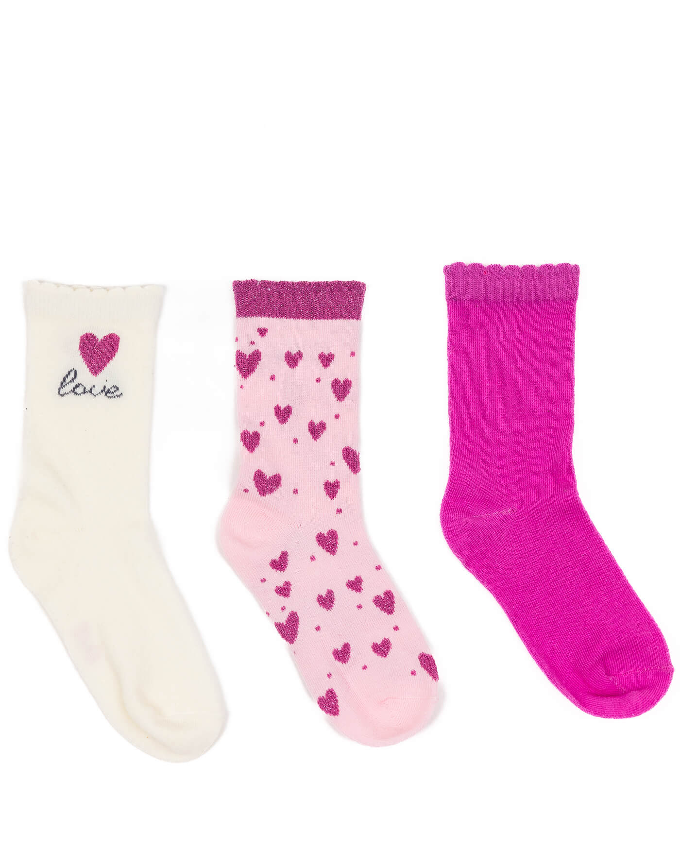 Girls' socks LOVE 3 pieces