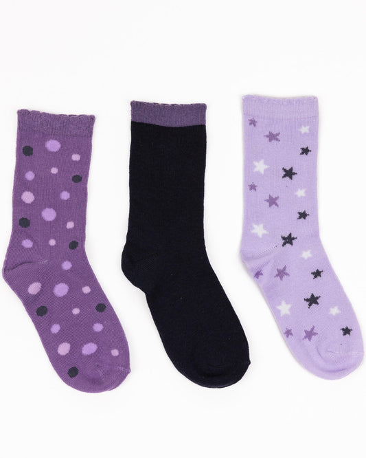 Girls' socks STARS 3 pieces