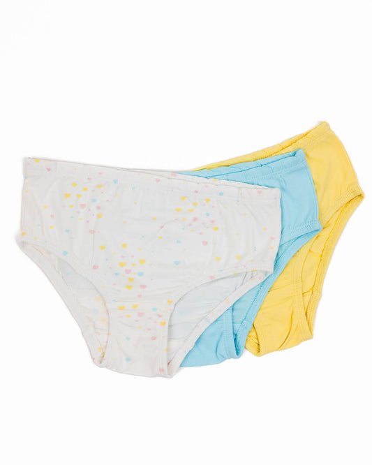 Girls' briefs HEARTS 3 pieces