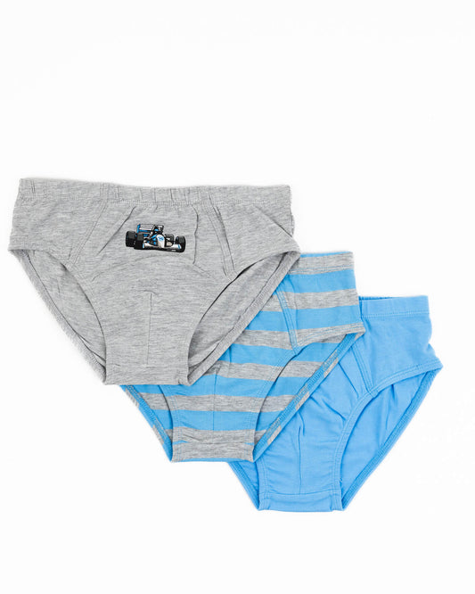 Boys' briefs FORMULA 3 pieces